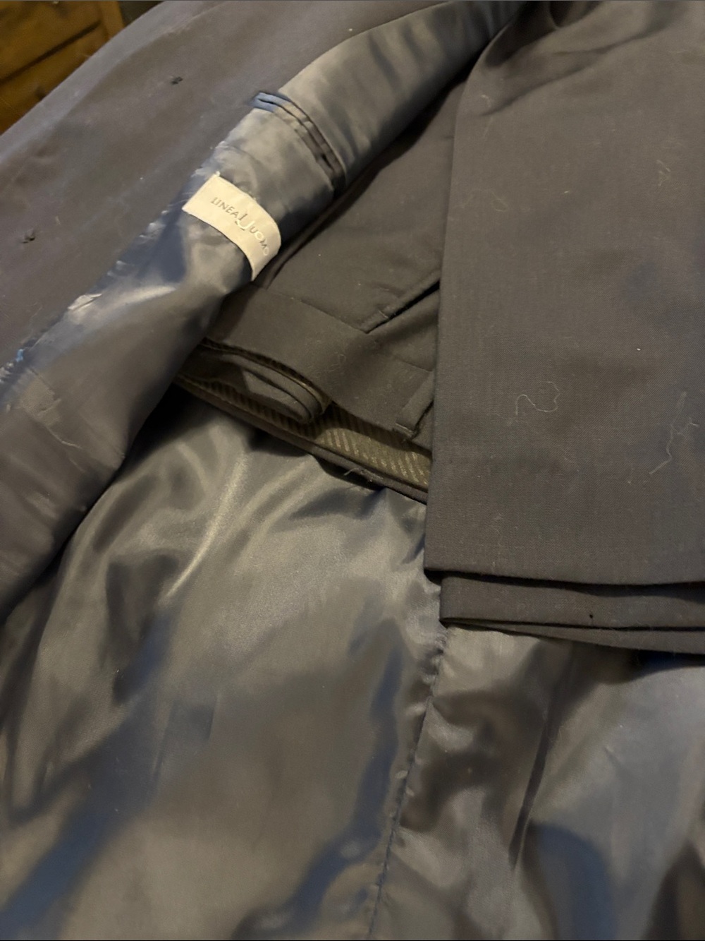 Men's Black Suit/Classic Black by Linea Uomo